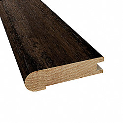 Prefinished Pioneer Leather Hickory Hardwood 3/4 in thick x 3.125 in wide x 78 in Length Stair Nose